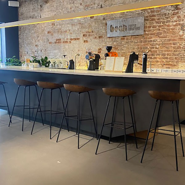 Coffee bar and stools