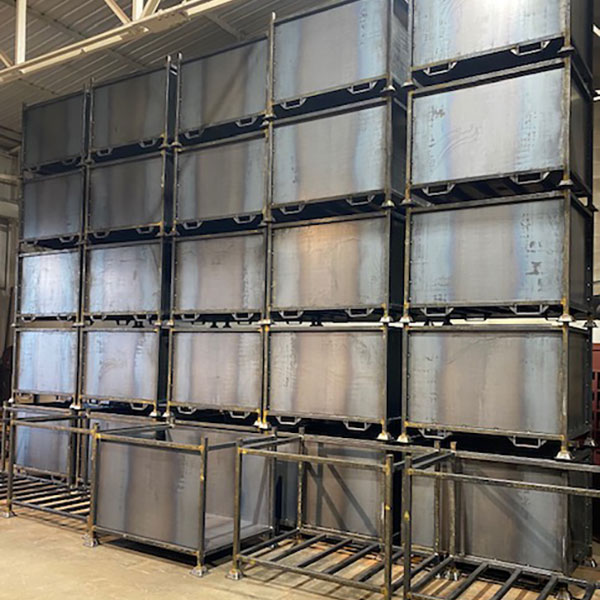 Unpainted stillages